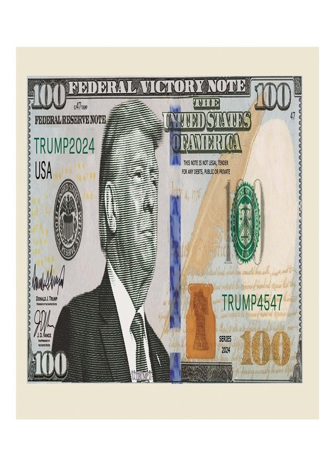 American Art Classics Donald Trump 100.00 Victory Limited Edition Novelty Dollar Bill - Pack of 50 - Full Color Front & Back Printing with Great Detail. Make America Great Again. - Image 2
